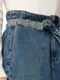 Hudson Jeans Belted Paperbag-Waist Denim Miniskirt -Hudson Jeans best sale unnamed file 988